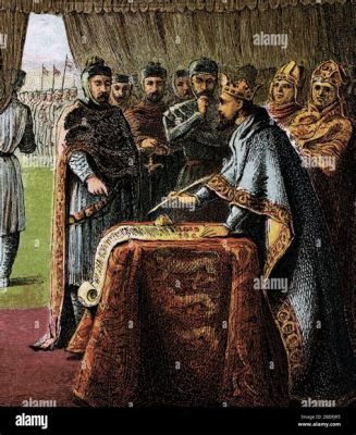 La Mise en Place de la Magna Carta par Jean Sans Terre, Roi d'Angleterre Face à la Révolte des Barons